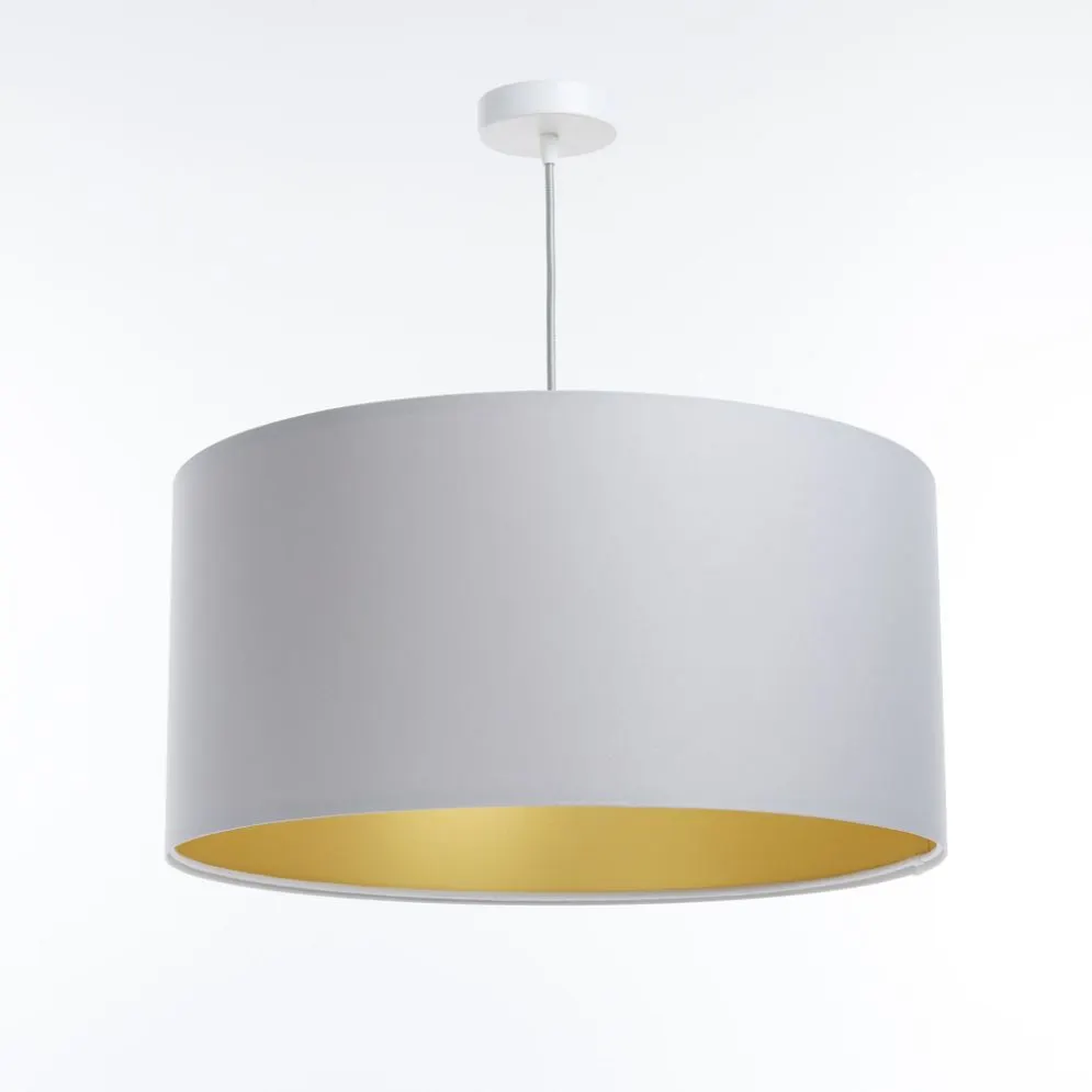 Lampa wisząca MODERN 40 szara/złota mat do sypialni I sklep meblowy MIRAT.