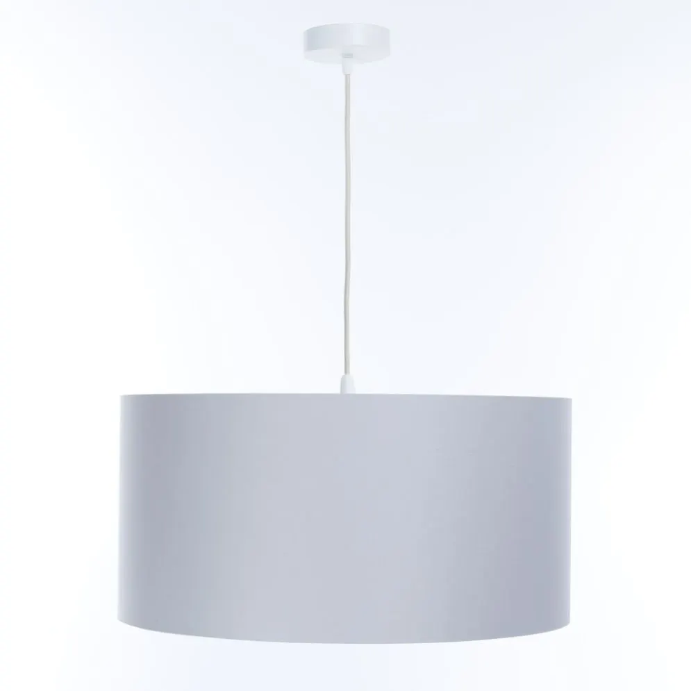 Lampa wisząca MODERN 40 szara/kremowa w kształcie walca I sklep meblowy MIRAT.