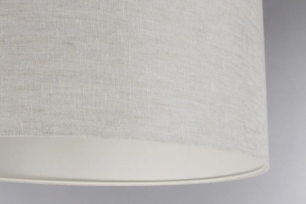 Lampa wisząca LEN LIGHT 50 jasno beżowa z lnianej tkaniny I sklep meblowy MIRAT.