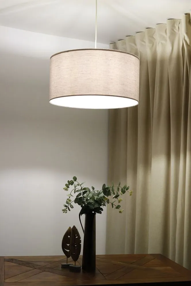 Lampa wisząca LEN LIGHT 60 jasno beżowa sufitowa I sklep meblowy MIRAT.