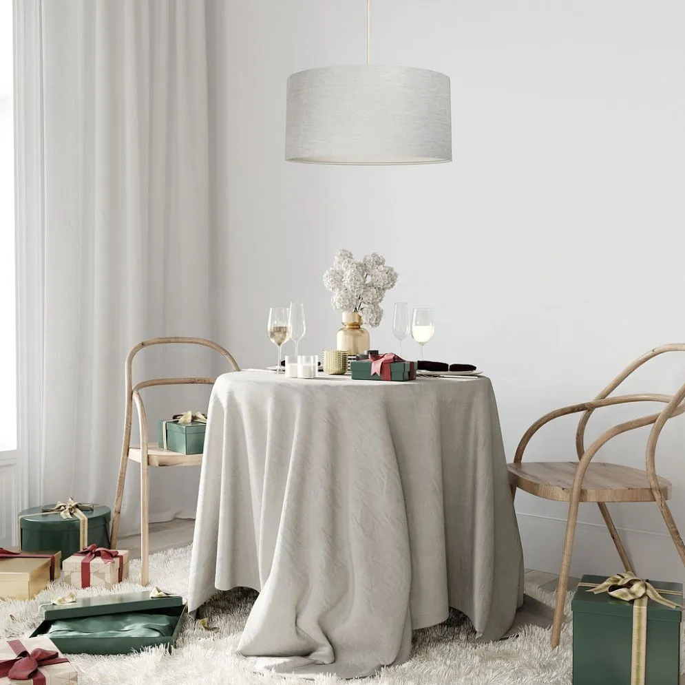 Lampa wisząca LEN LIGHT 40 jasno beżowa do salonu I sklep meblowy MIRAT.