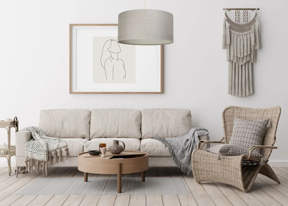 Lampa wisząca LEN LIGHT 209-50 beżowa nad stół I sklep meblowy MIRAT.