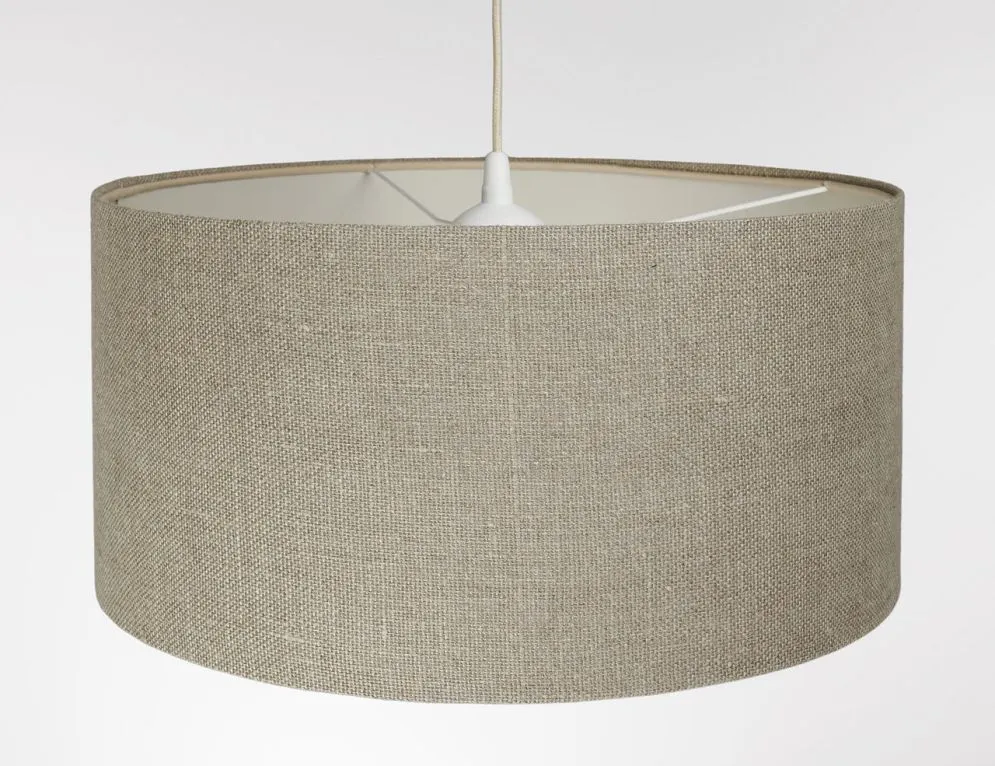 Lampa wisząca LEN LIGHT 210-50 ciemno beżowa lniana I sklep meblowy MIRAT.