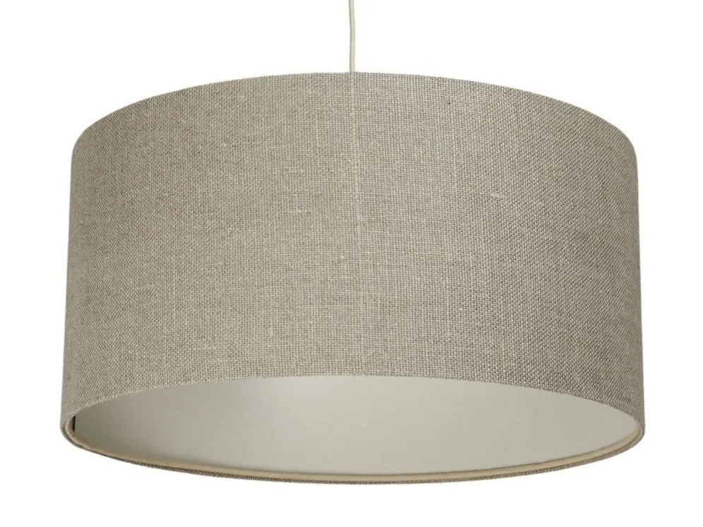 Lampa wisząca LEN LIGHT 210-50 ciemno beżowa lniana I sklep meblowy MIRAT.