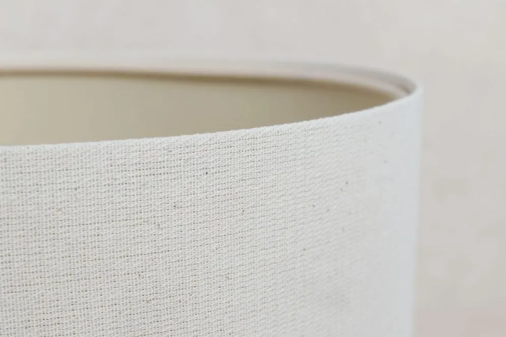 Lampa stołowa ERUTAN III kremowa z abażurem lnianym I sklep meblowy MIRAT.