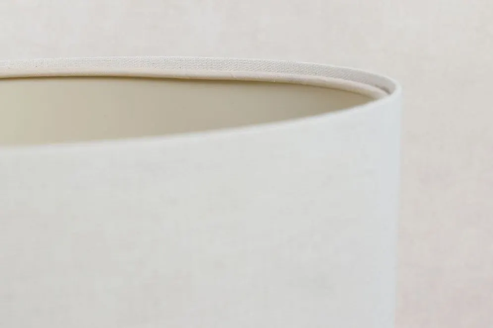 Lampa stołowa ERUTAN III kremowa z abażurem lnianym I sklep meblowy MIRAT.