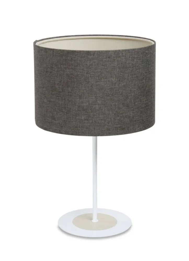 Lampa stołowa ERUTAN III szara na metalowej podstawie I sklep meblowy MIRAT.