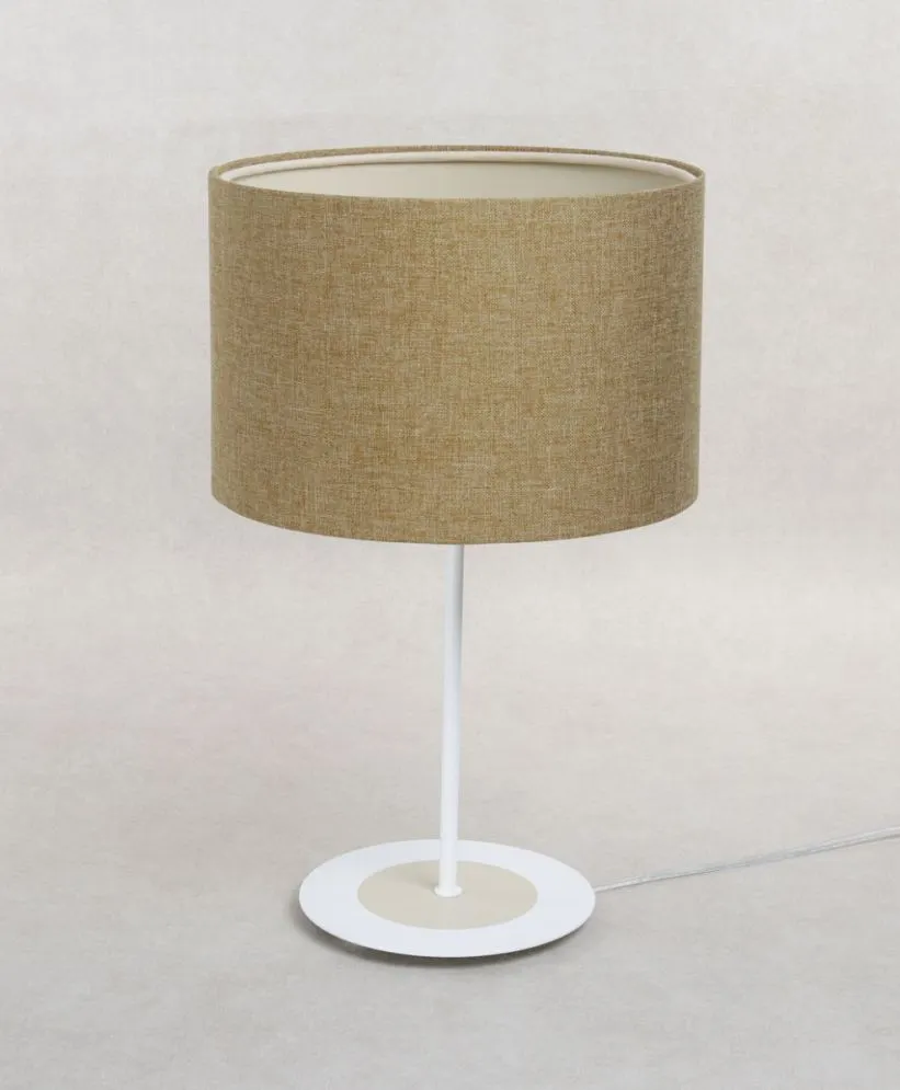 Lampa stołowa ERUTAN III żółta w kształcie walca I sklep meblowy MIRAT.