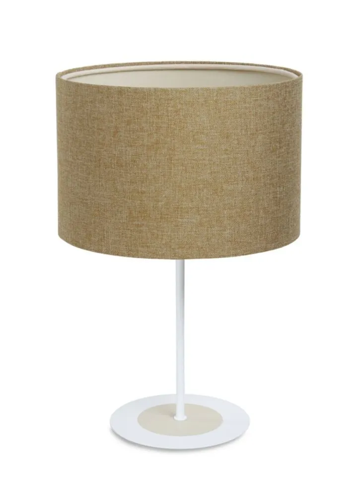 Lampa stołowa ERUTAN III żółta w kształcie walca I sklep meblowy MIRAT.