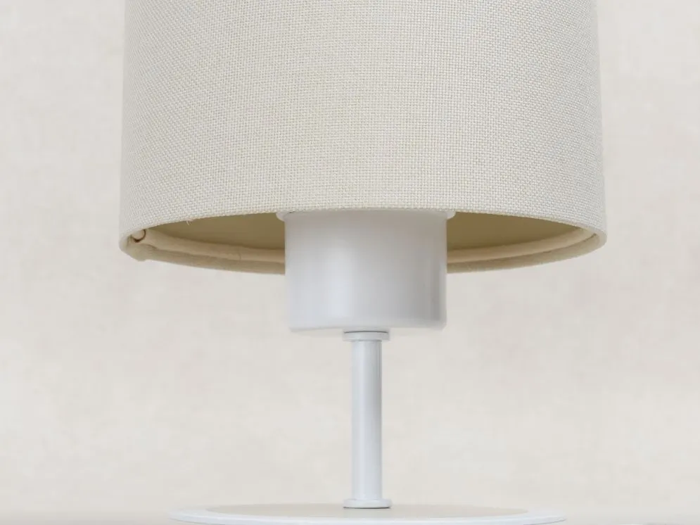 Lampa stołowa ERUTAN kremowa z włącznikiem przesuwnym I sklep meblowy MIRAT.