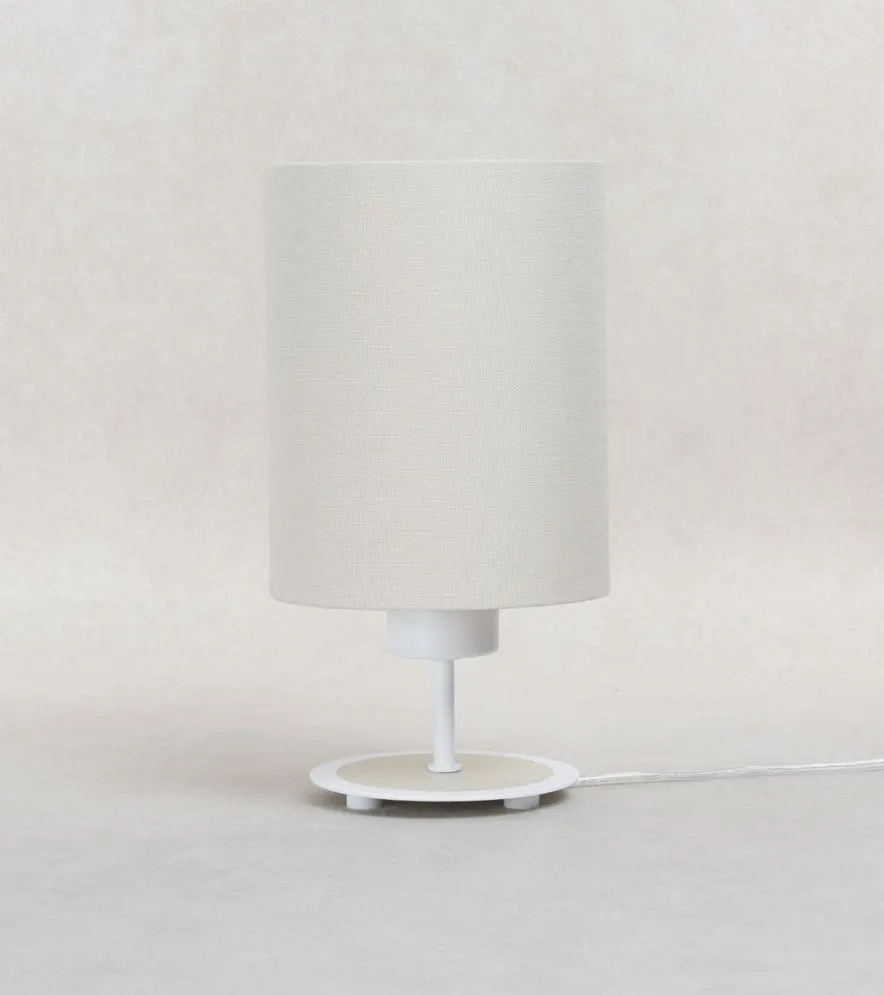 Lampa stołowa ERUTAN kremowa z włącznikiem przesuwnym I sklep meblowy MIRAT.