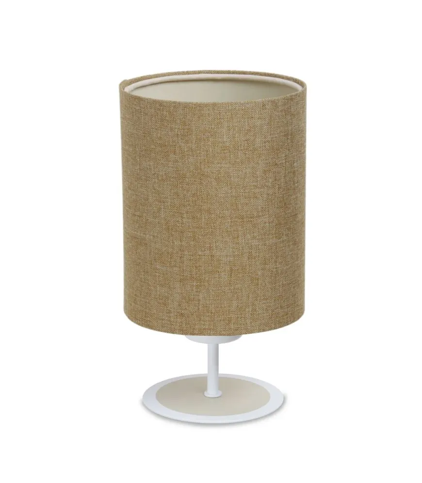 Lampa stołowa ERUTAN żółta na metalowej nodze I sklep meblowy MIRAT.