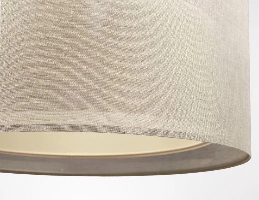 Lampa wisząca DUO LEN LIGHT 60 beżowa lniana I sklep meblowy MIRAT.