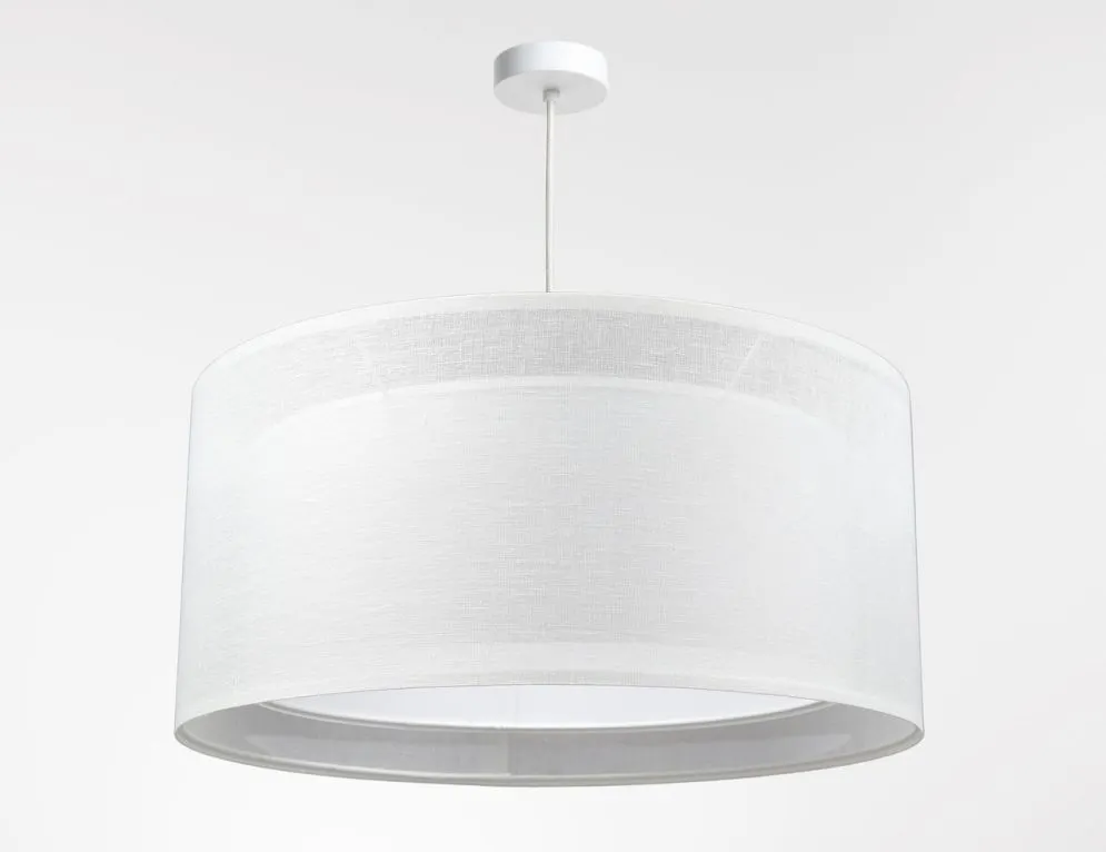 Lampa wisząca DUO LEN LIGHT 60 biała w stylu skandynawskim I sklep meblowy MIRAT.