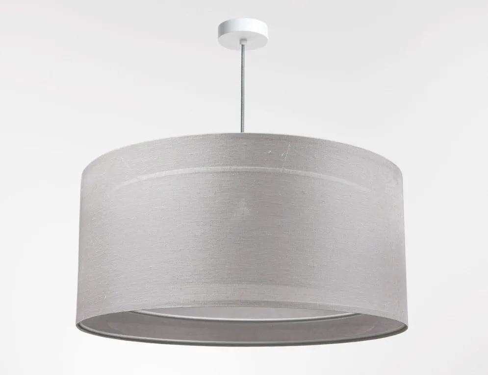 Lampa wisząca DUO LEN LIGHT 005-60 szara/beżowa boho I sklep meblowy MIRAT.