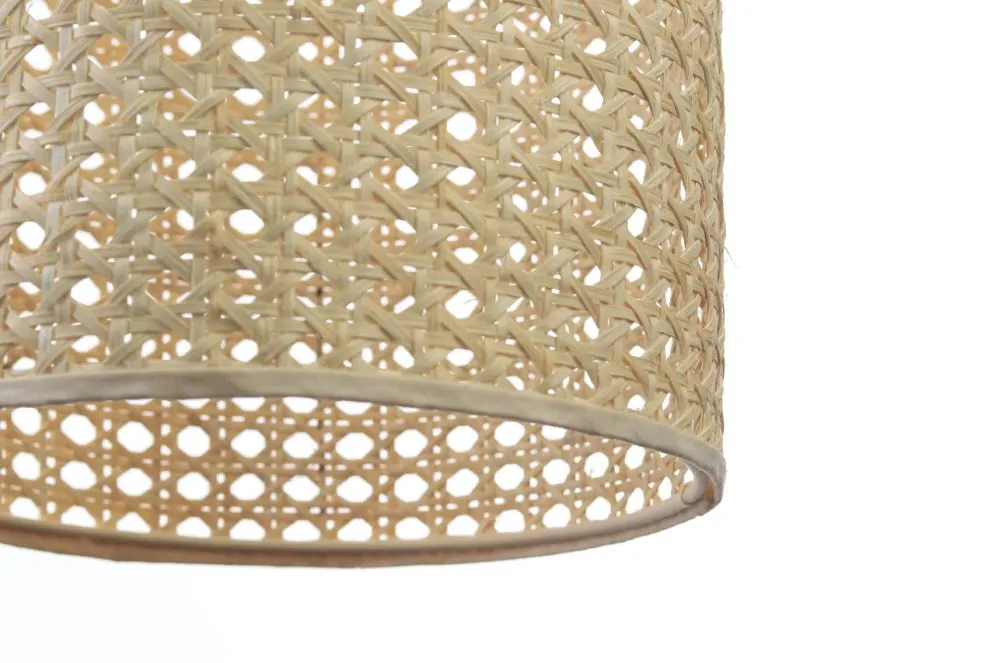Lampa wisząca BOHO SLIM rattan naturalny minimalistyczna ręcznie robiona | MIRAT.