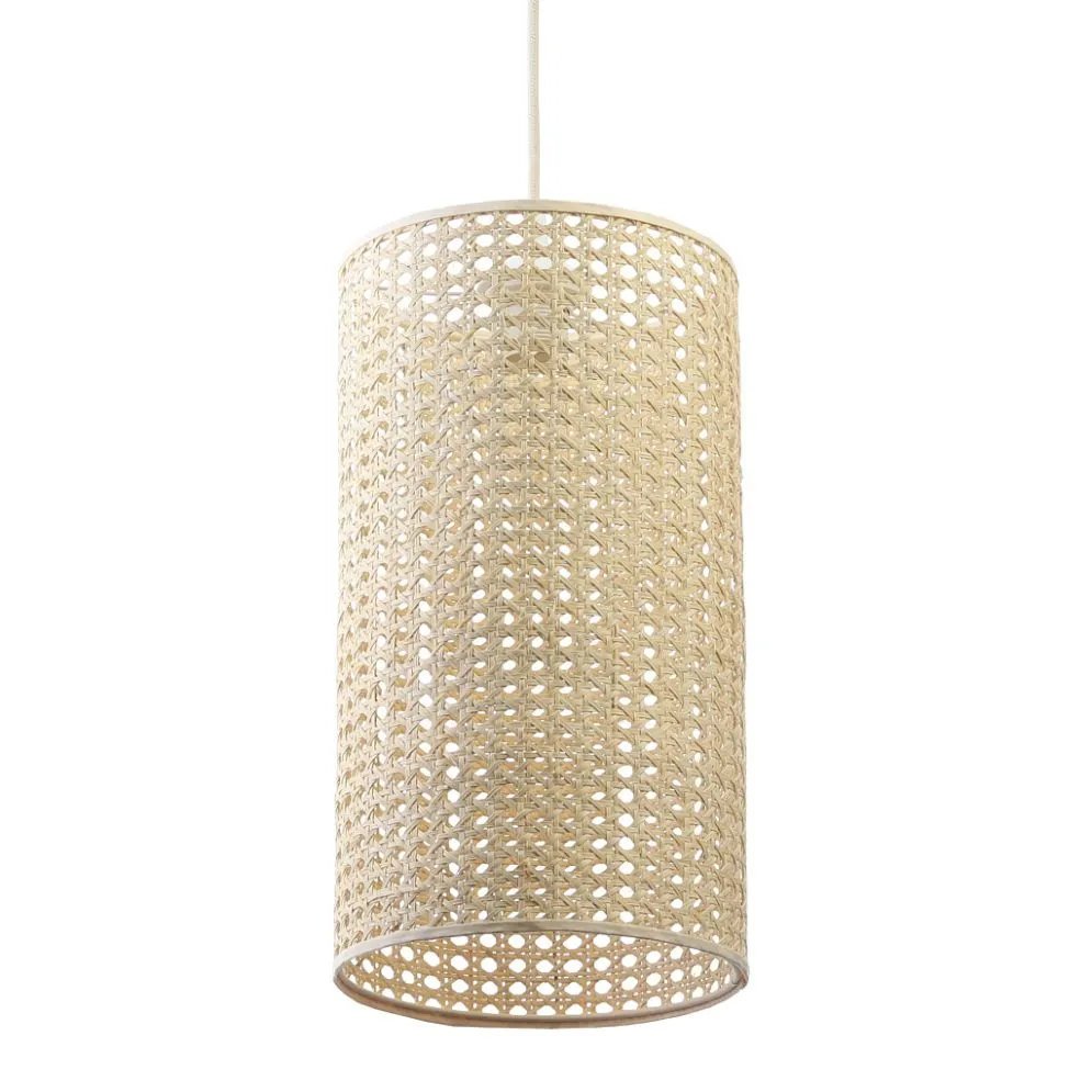 Lampa wisząca BOHO SLIM rattan naturalny minimalistyczna ręcznie robiona | MIRAT.