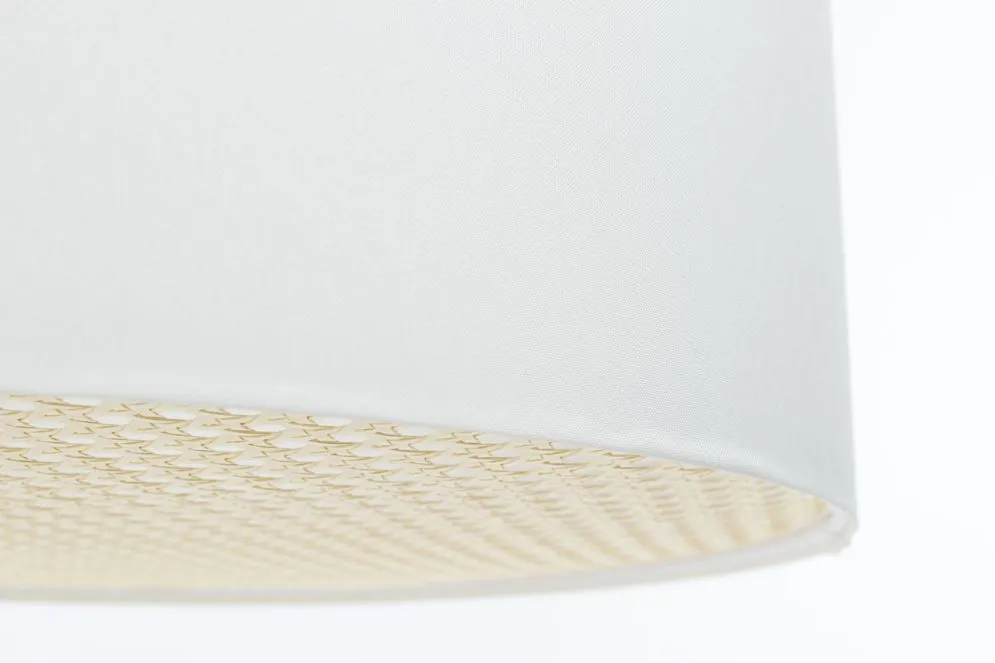 Lampa wisząca MODERN RATTAN 60 kremowa w kształcie walca I sklep meblowy MIRAT.
