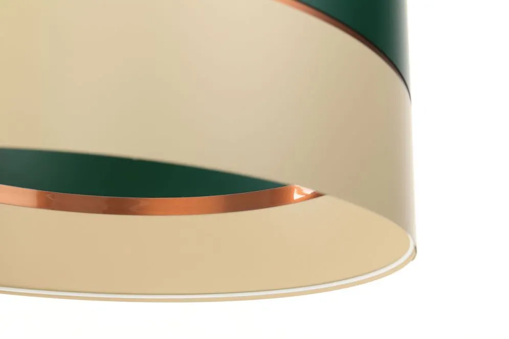 Lampa wisząca SIMPLY GLAMOUR 50 zielona/kremowa z tworzywa | MIRAT. w stylu  kolekcja