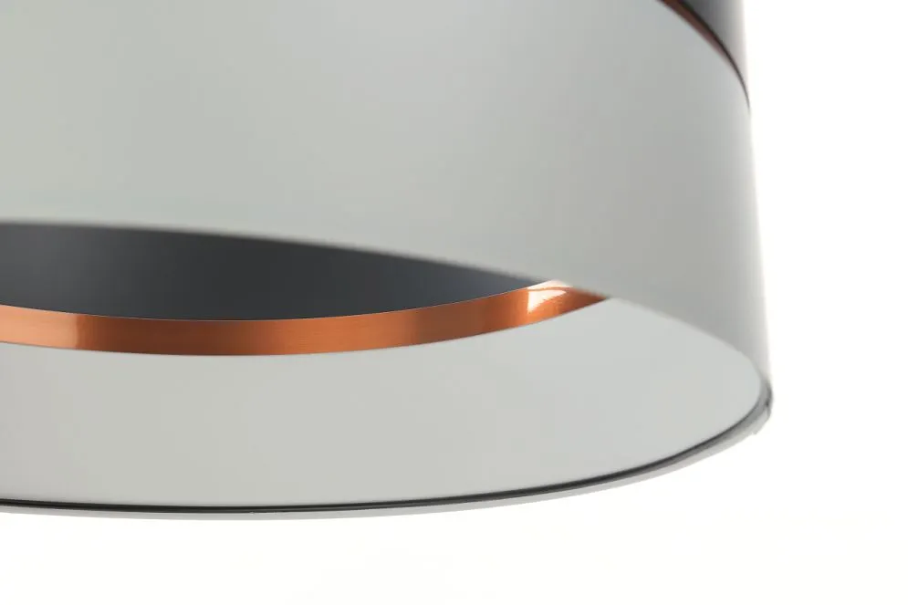 Lampa wisząca SIMPLY GLAMOUR 30 jasnoszara/ciemnoszara w stylu glamour | MIRAT. w stylu  kolekcja