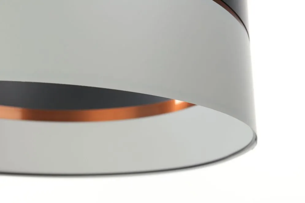 Lampa wisząca SIMPLY GLAMOUR 30 jasnoszara/ciemnoszara w stylu glamour | MIRAT. w stylu  kolekcja