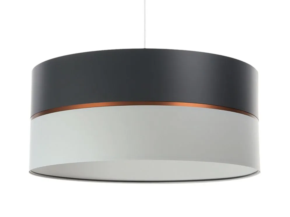 Lampa wisząca SIMPLY GLAMOUR 30 jasnoszara/ciemnoszara w stylu glamour | MIRAT. w stylu  kolekcja