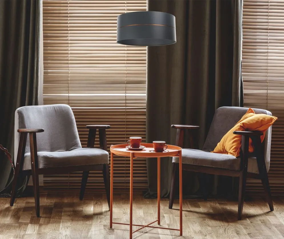 Lampa wisząca SIMPLY GLAMOUR 50 grafitowa do salonu | MIRAT.