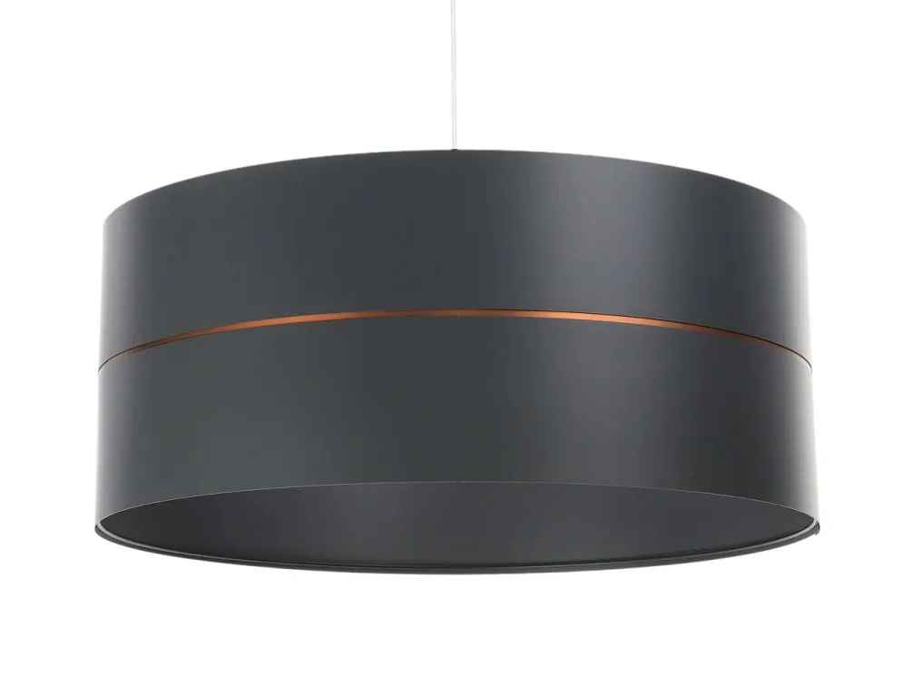 Lampa wisząca SIMPLY GLAMOUR 50 grafitowa do salonu | MIRAT.