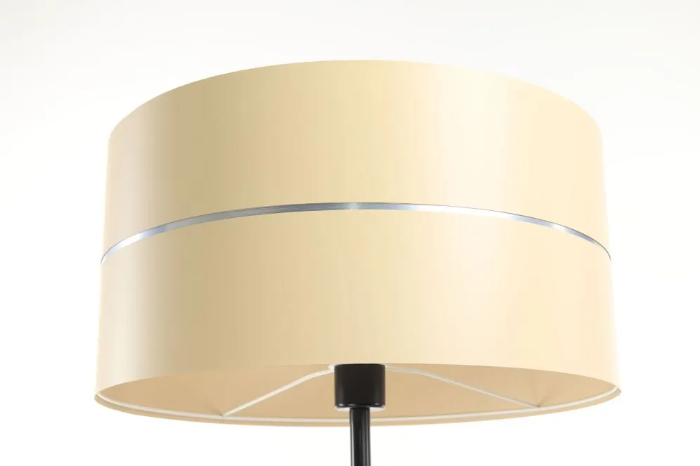Lampa stojąca SIMPLY GLAMOUR kremowa na jednej nodze | MIRAT.