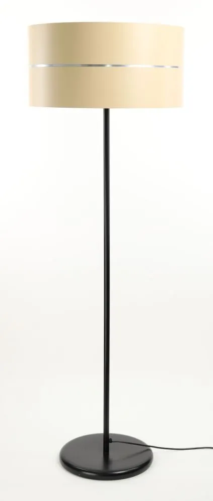 Lampa stojąca SIMPLY GLAMOUR kremowa na jednej nodze | MIRAT.