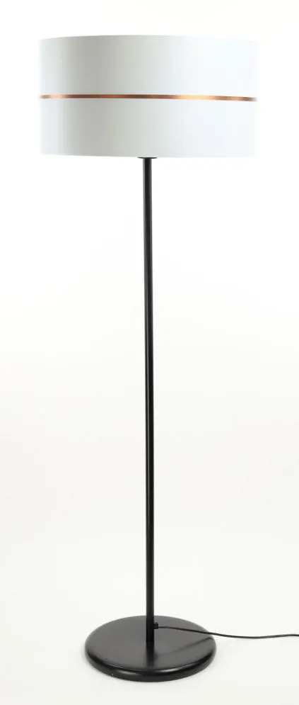 Lampa stojąca SIMPLY GLAMOUR biała w stylu glamour | MIRAT.