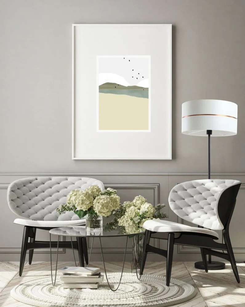 Lampa stojąca SIMPLY GLAMOUR biała w stylu glamour | MIRAT.