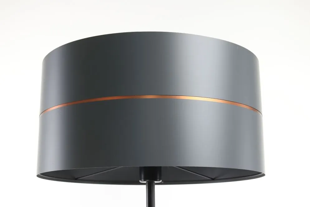 Lampa stojąca SIMPLY GLAMOUR grafitowa do pokoju | MIRAT.