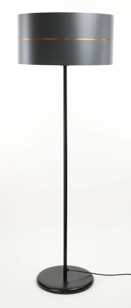 Lampa stojąca SIMPLY GLAMOUR grafitowa do pokoju | MIRAT.