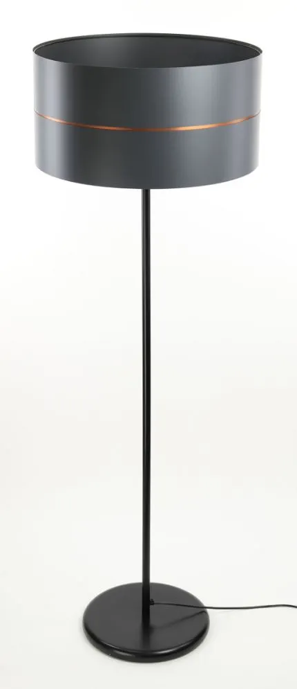 Lampa stojąca SIMPLY GLAMOUR grafitowa do pokoju | MIRAT.