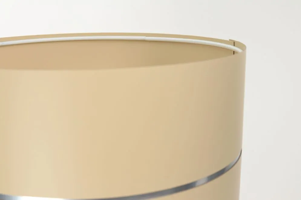 Lampa stołowa SIMPLY GLAMOUR kremowa na metalowej nodze | MIRAT.