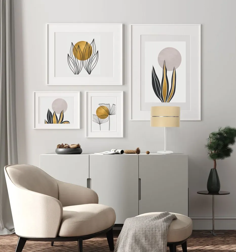 Lampa stołowa SIMPLY GLAMOUR kremowa na metalowej nodze | MIRAT.