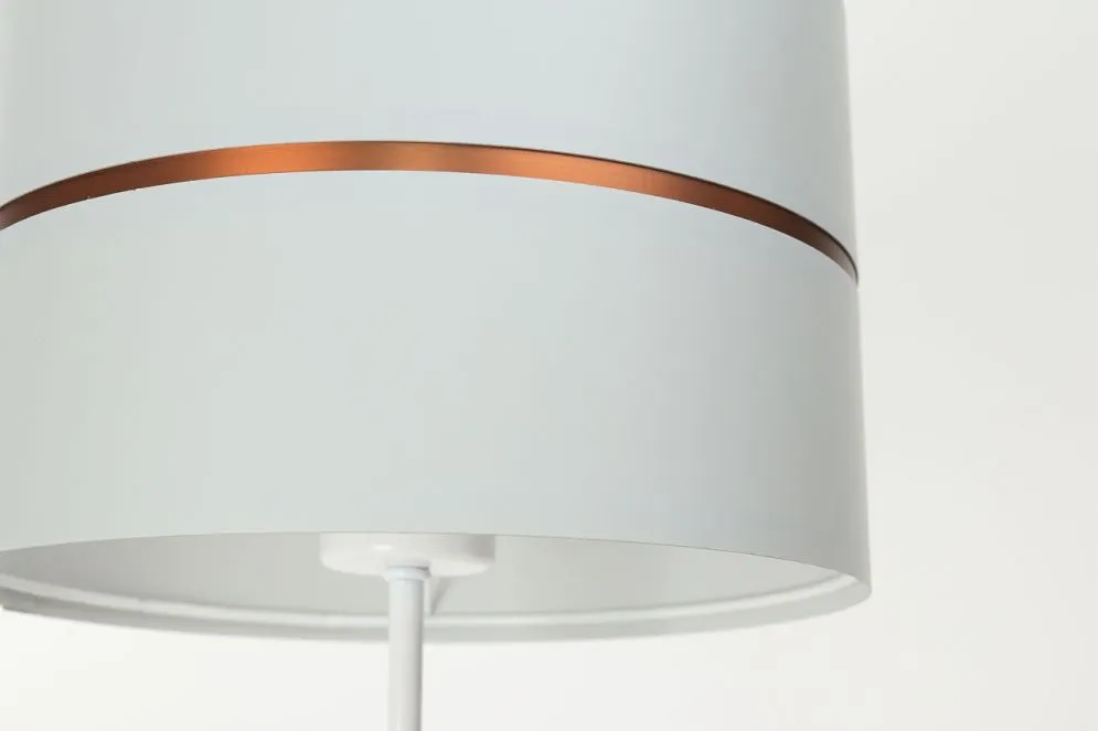 Lampa stołowa SIMPLY GLAMOUR biała w stylu glamour | MIRAT.