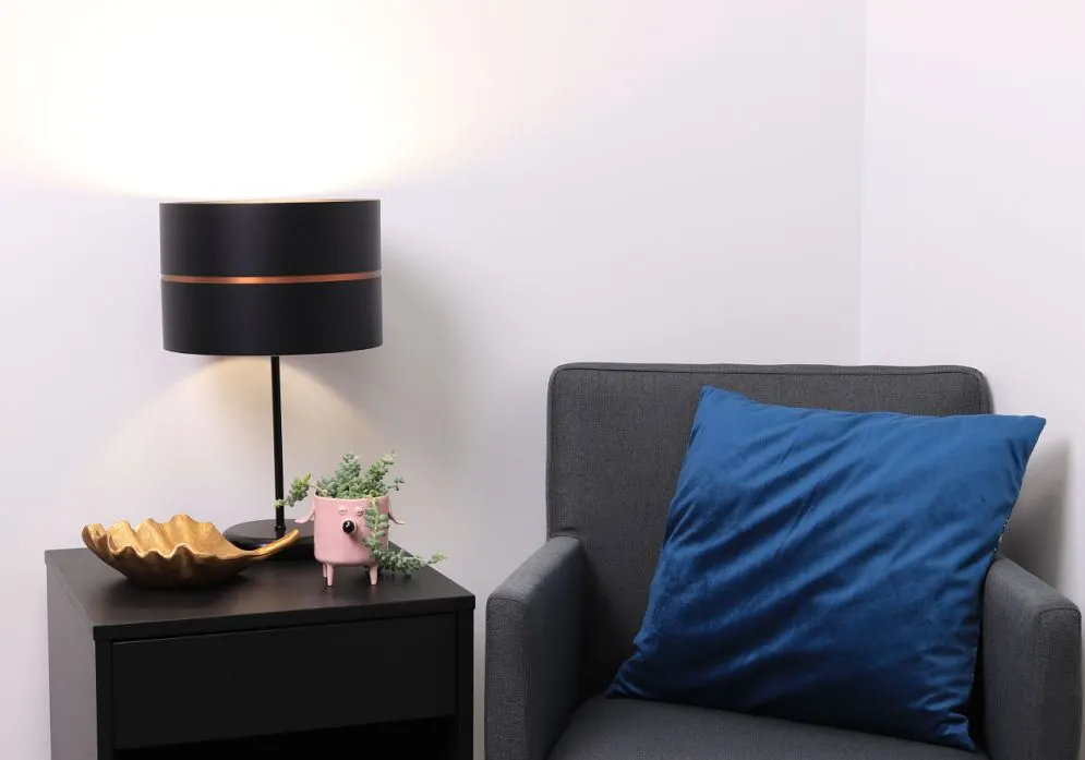 Lampa stołowa SIMPLY GLAMOUR czarny w stylu glamour | MIRAT.