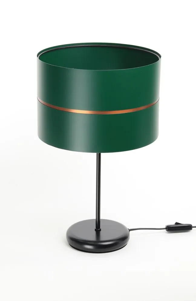 Lampa stołowa SIMPLY GLAMOUR zielona do sypialni nocna | MIRAT.