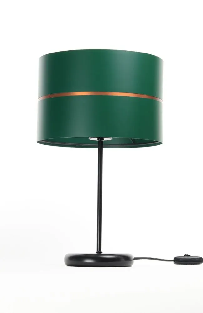 Lampa stołowa SIMPLY GLAMOUR zielona do sypialni nocna | MIRAT.