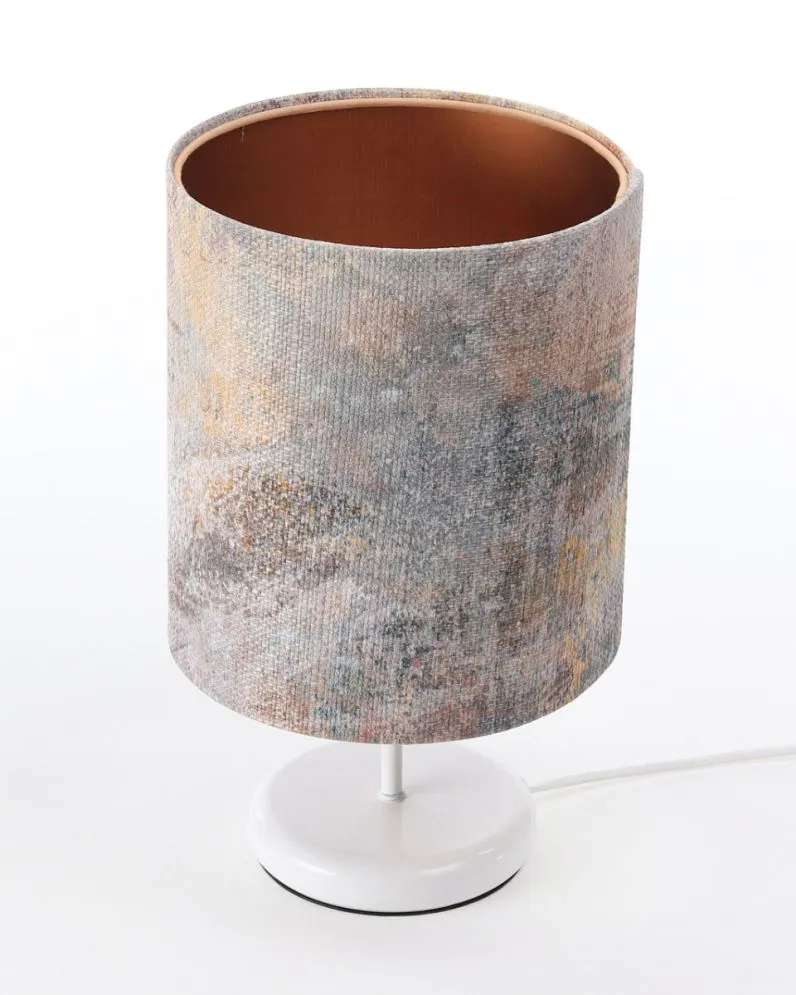 Lampa stołowa MIX-C-W 01 wielokolorowa/miedziana na metalowej podstawie | MIRAT. w stylu  kolekcja