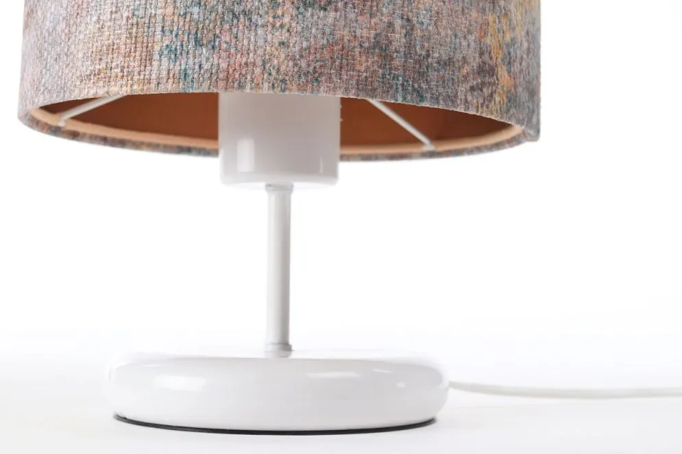 Lampa stołowa MIX-C-W 01 wielokolorowa/miedziana na metalowej podstawie | MIRAT. w stylu  kolekcja