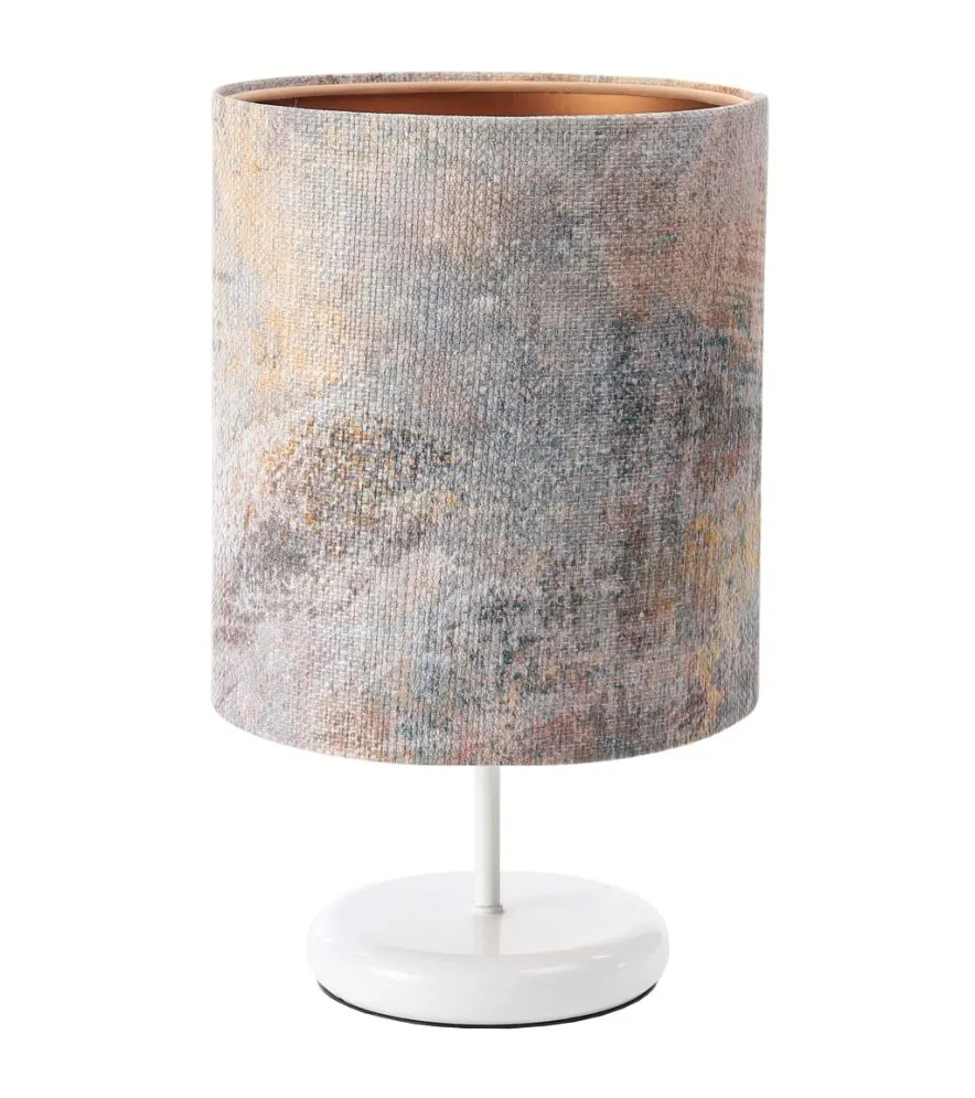 Lampa stołowa MIX-C-W 01 wielokolorowa/miedziana na metalowej podstawie | MIRAT. w stylu  kolekcja