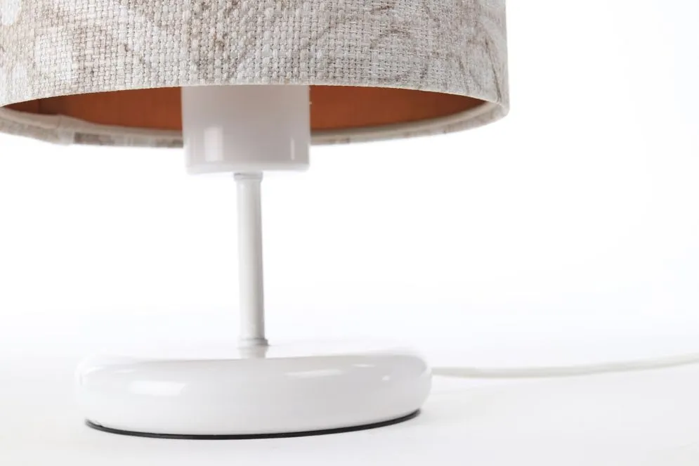 Lampa stołowa MIX-C-W 03 wielokolorowa/miedziana z włącznikiem nożnym | MIRAT. w stylu kolekcja