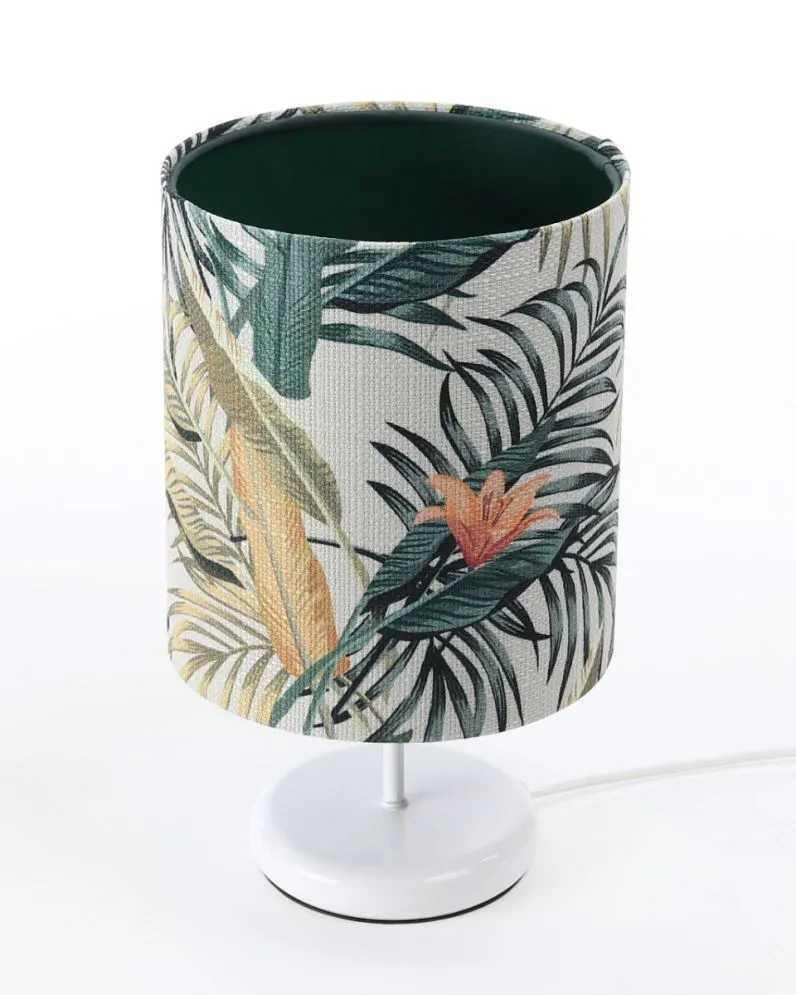 Lampa stołowa PALM-C-W zielona z włącznikiem nożnym | MIRAT. w stylu  kolekcja