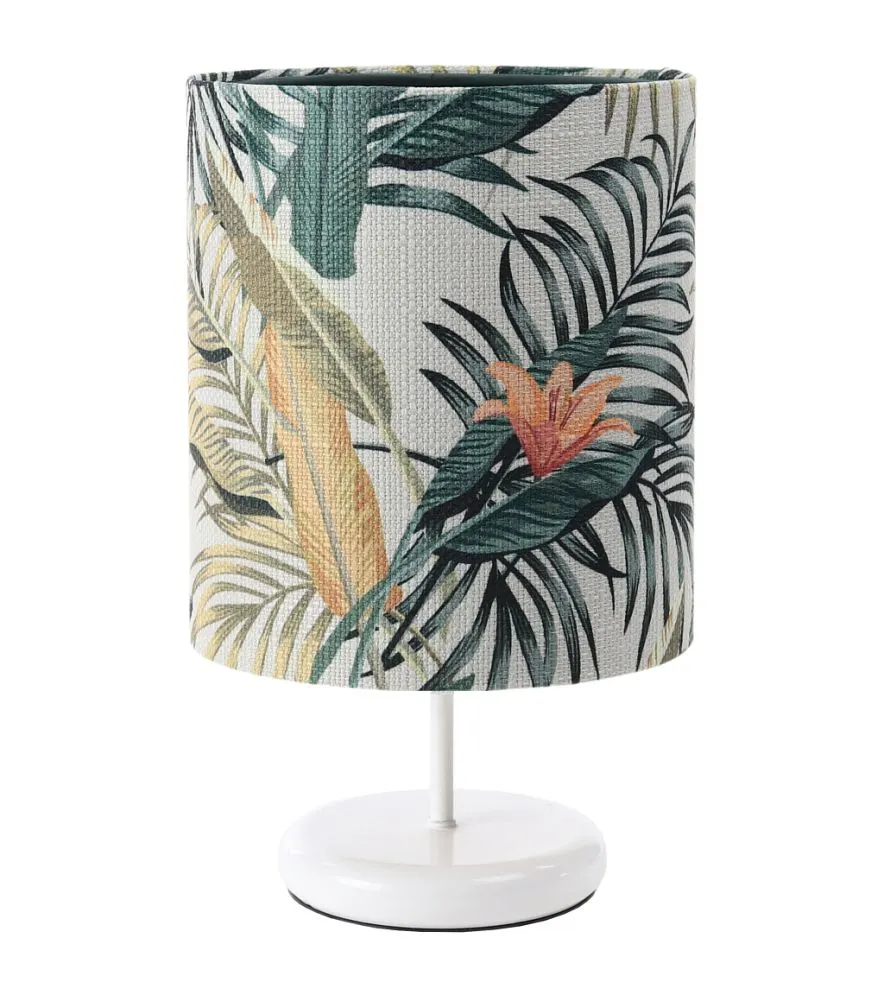 Lampa stołowa PALM-C-W zielona z włącznikiem nożnym | MIRAT. w stylu  kolekcja