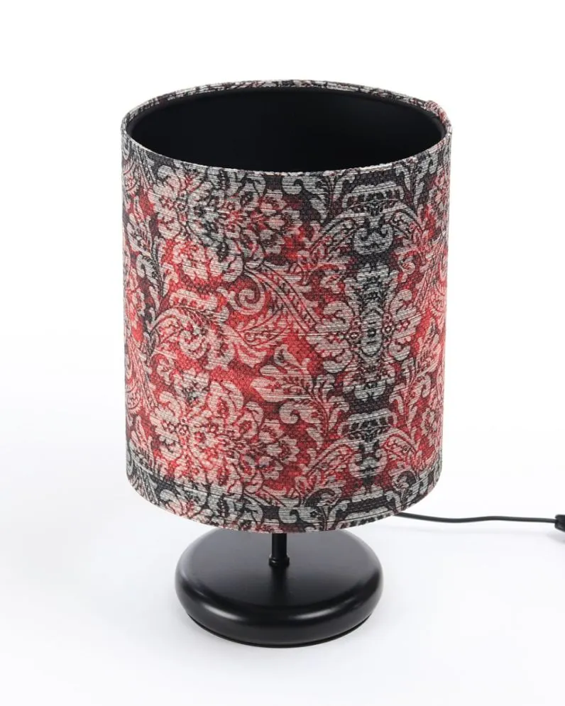 Lampa stołowa RETRO-C czerwona/czarna polskiej produkcji | MIRAT. w stylu  kolekcja