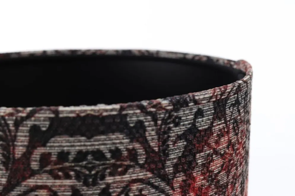 Lampa stołowa RETRO-C czerwona/czarna polskiej produkcji | MIRAT. w stylu  kolekcja