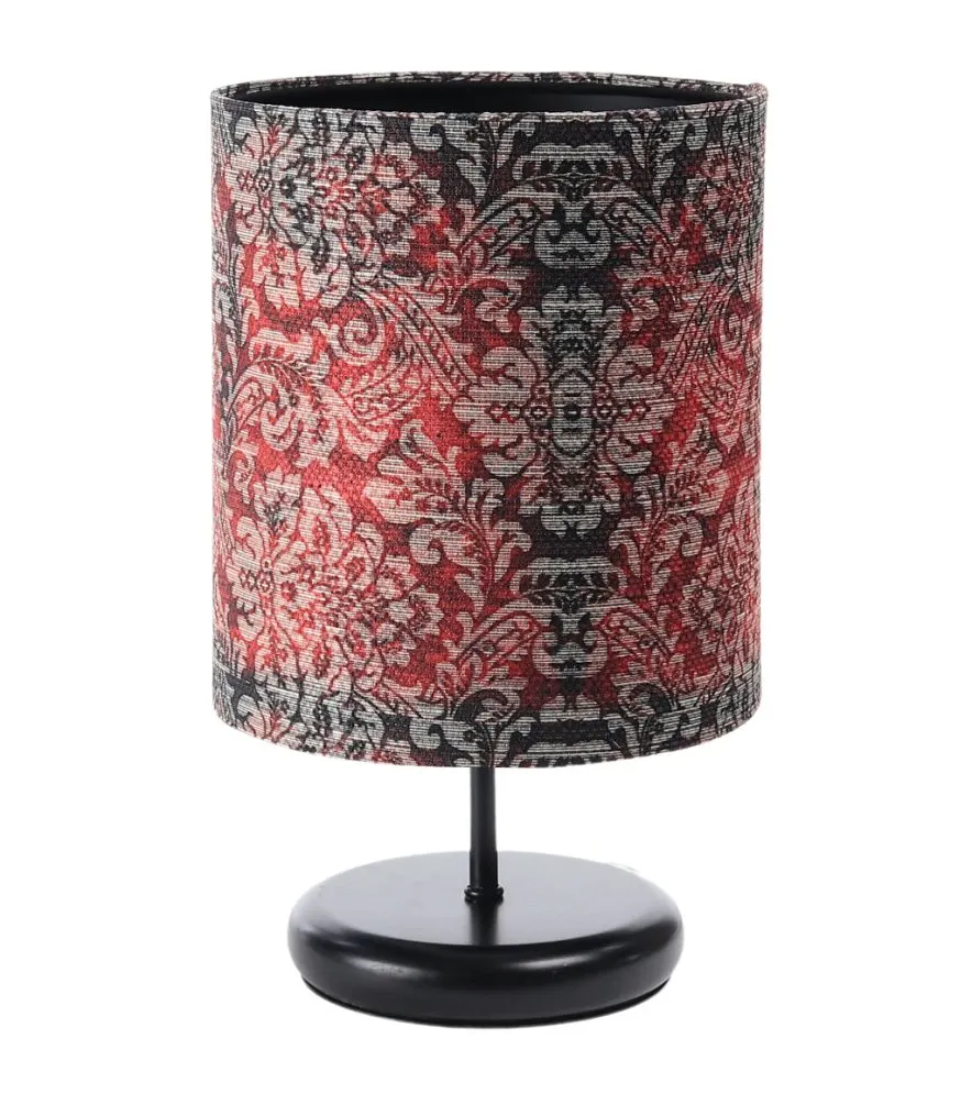 Lampa stołowa RETRO-C czerwona/czarna polskiej produkcji | MIRAT. w stylu  kolekcja